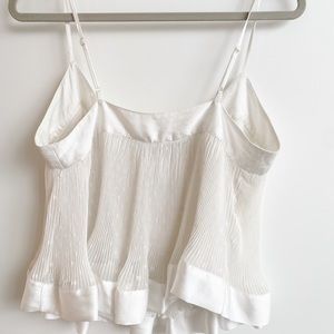 Zara white summer cami
